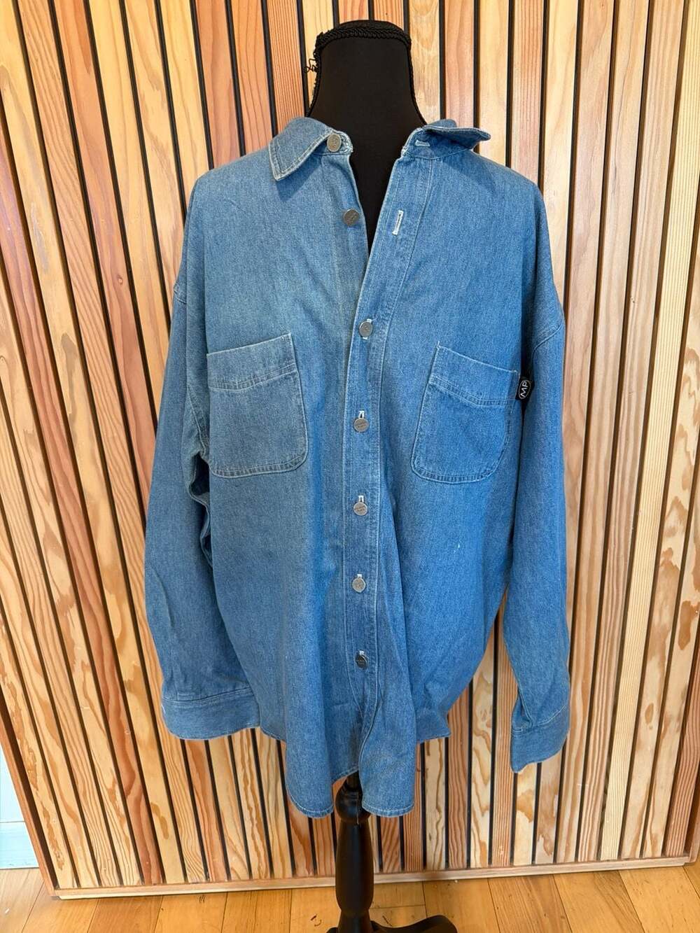 Vintage Spelling Television Inc. Production Crew Melrose Place Denim Shirt from
